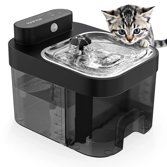 HAPAW Cat Water Fountain – 2.4GHz Wi-Fi App Control, 5000mAh Battery