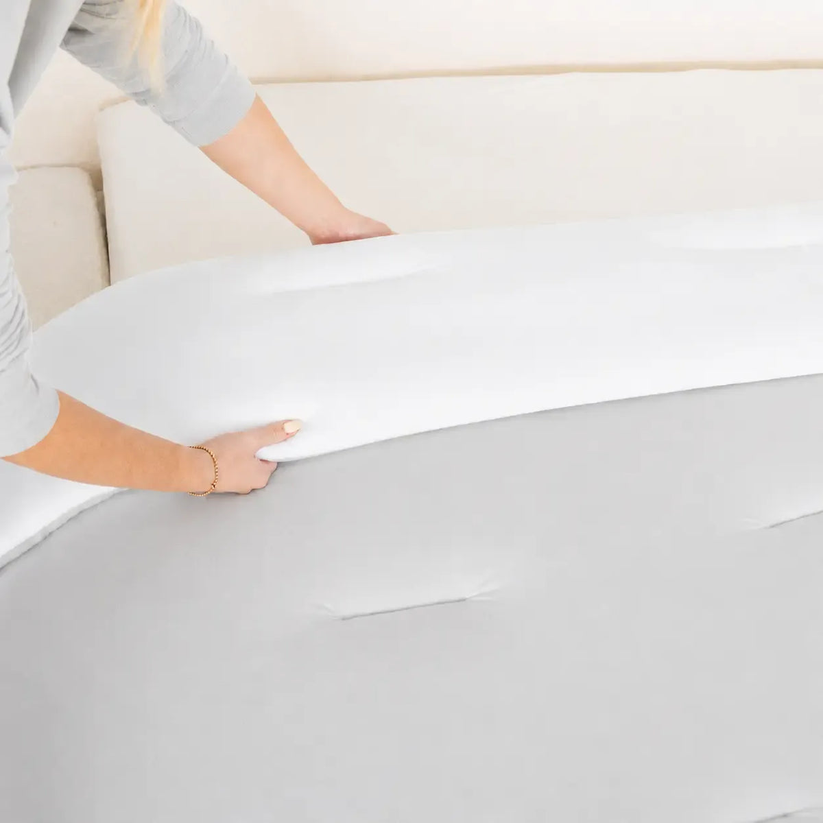 Mellow Sleep | MarshMellow Comforter - Double-Stuffed Ultra-Soft A-Class Fabric Heat-Adaptive Vegan Fill OEKO-TEX Certified Machine Washable