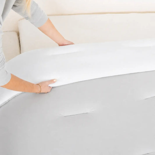 Mellow Sleep | MarshMellow Comforter - Double-Stuffed Ultra-Soft A-Class Fabric Heat-Adaptive Vegan Fill OEKO-TEX Certified Machine Washable