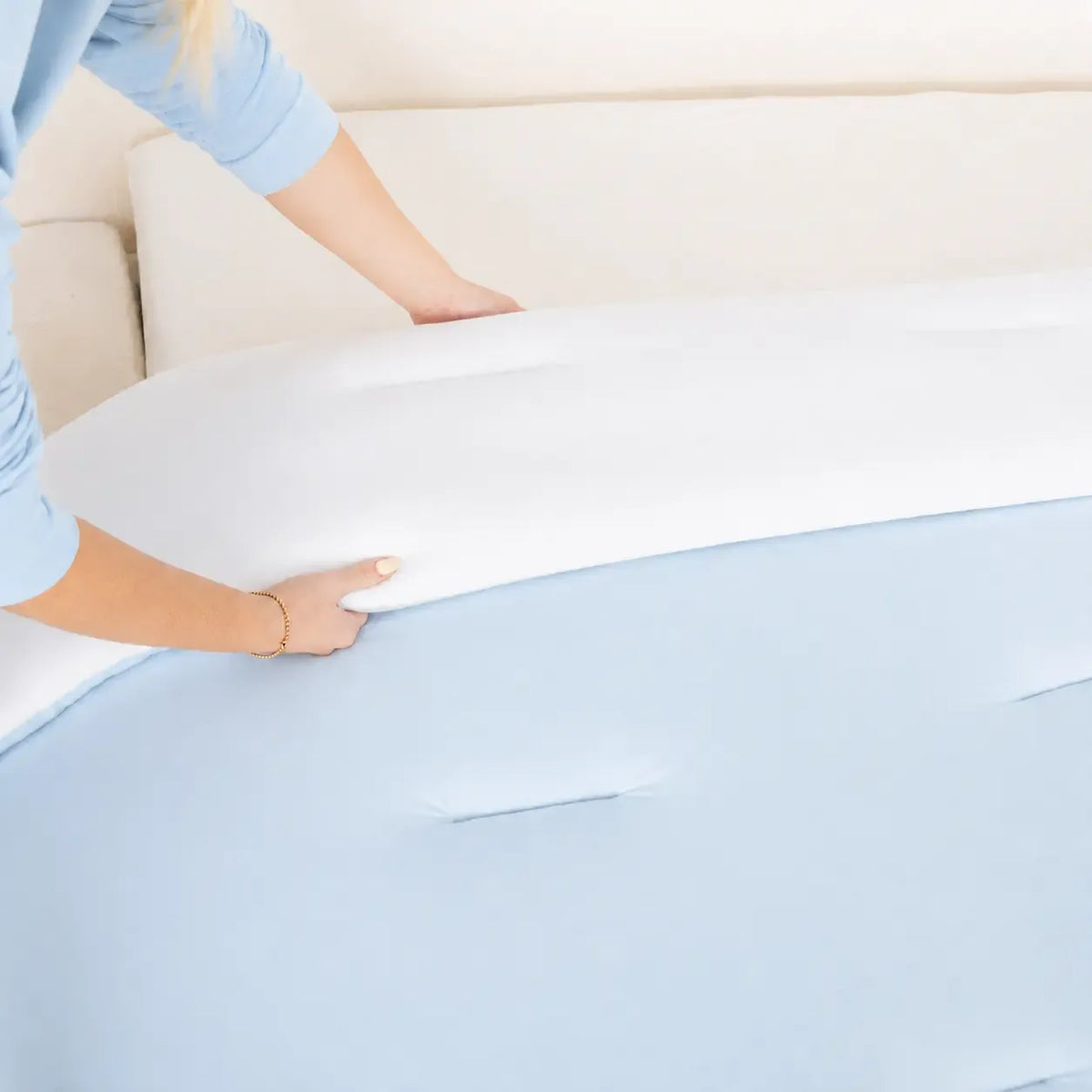 Mellow Sleep | MarshMellow Comforter - Double-Stuffed Ultra-Soft A-Class Fabric Heat-Adaptive Vegan Fill OEKO-TEX Certified Machine Washable