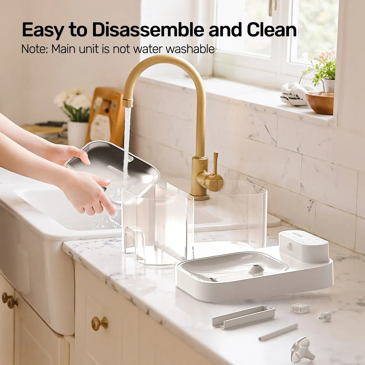 HAPAW Cat Water Fountain – 2.4GHz Wi-Fi App Control, 5000mAh Battery