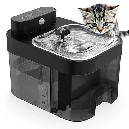 HAPAW Cat Water Fountain – 2.4GHz Wi-Fi App Control, 5000mAh Battery