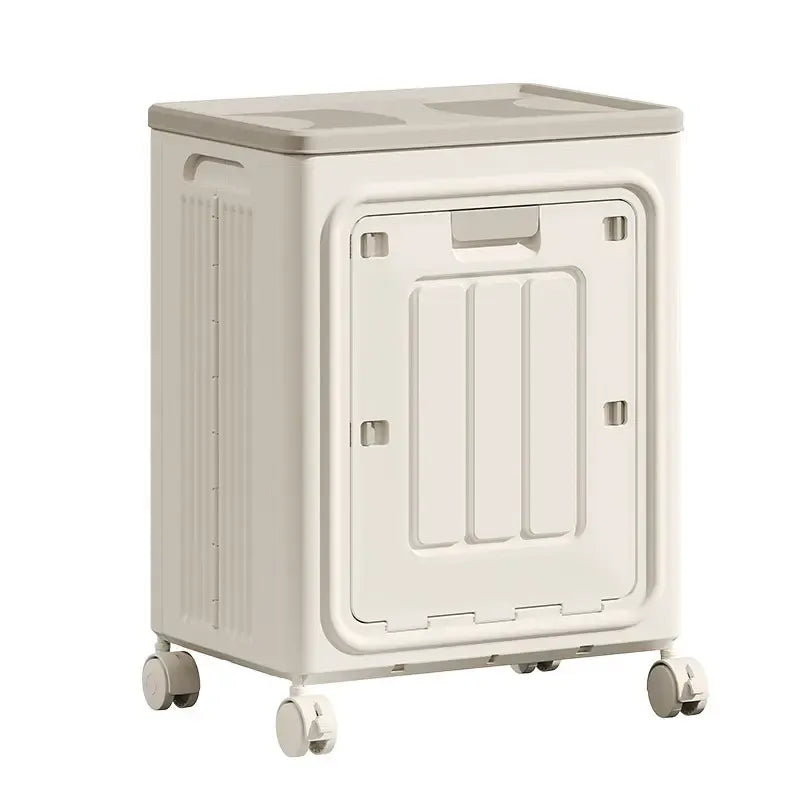 UFORU PP Rectangular Rolling Wheeled Laundry Basket